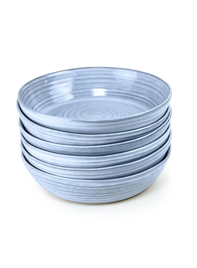 كويزين أرت طقم 6 قطع أطباق شوربة تيا ستون وير - 23 سم